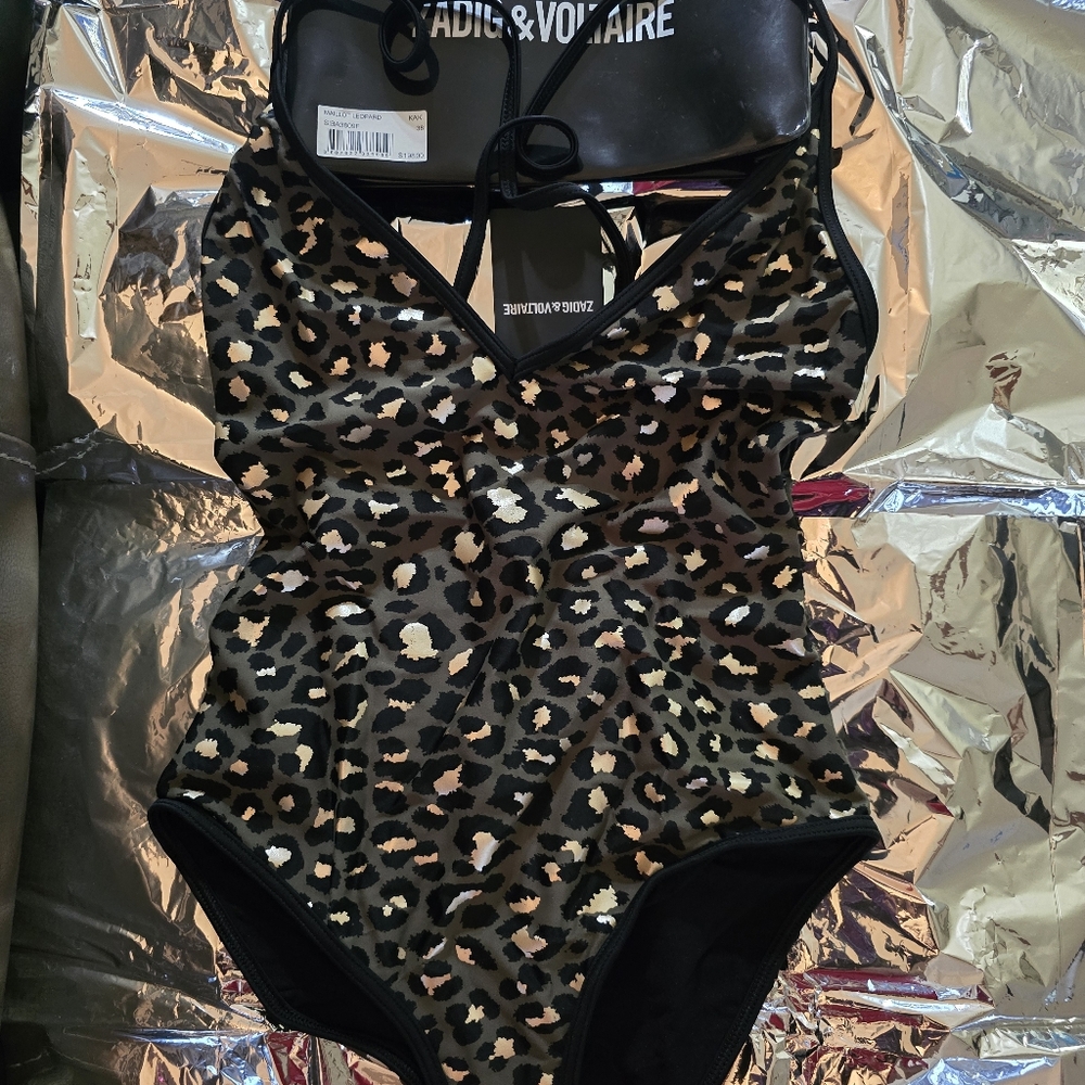 Zadig & Voltaire Animal Print Swimsuit